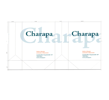 Arbeitsprobe Schild Charapa